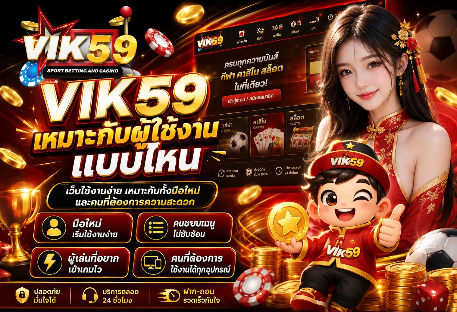 vik59 รวมเกมสล็อต คาสิโน และกีฬาออนไลน์สำหรับสมาชิกยุคใหม่