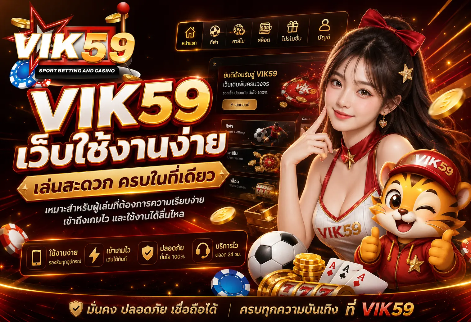 vik59 เว็บสล็อตออนไลน์รองรับมือถือ ใช้งานง่ายทุกอุปกรณ์